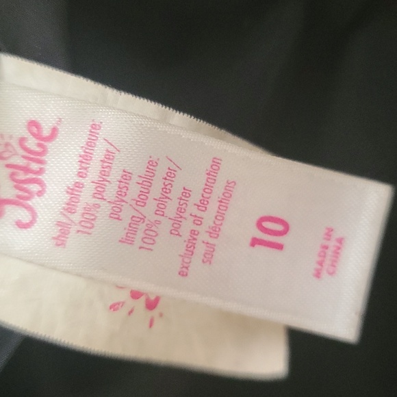 Reversible! Girls Flight Jacket with Faux Fur Size 10 - Picture 10 of 10